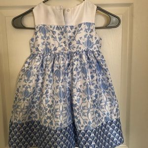 Dressed up by Gymboree blue and white dress